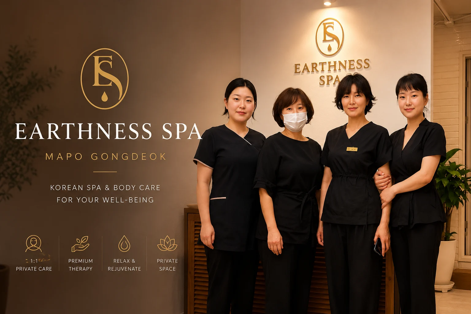 EARTHNESS SPA 마포공덕점 브랜드와 팀 소개